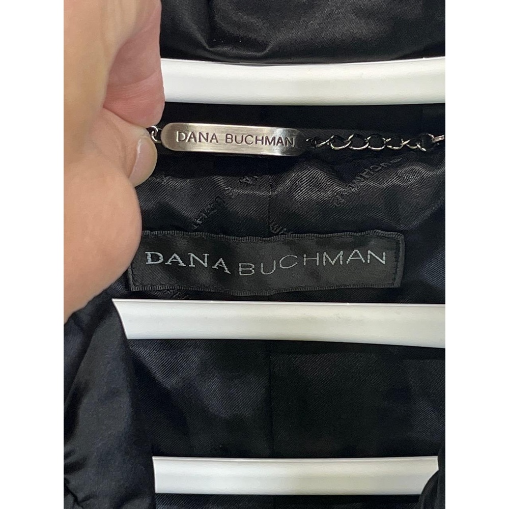 Dana Buchman Womens Black Zip Snap Ruffled Puffer Filled‎ Jacket XL - Picture 3 of 9